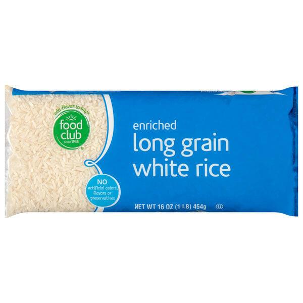 Food Club Long Grain White Rice Dry