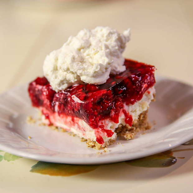 Famous Pretzel Raspberry Jello Salad