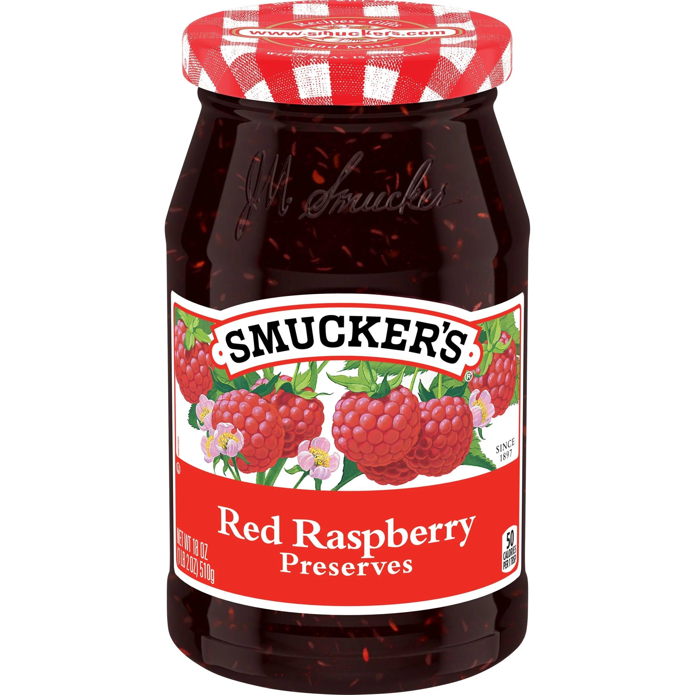 Smuckers Red Raspberry Preserves