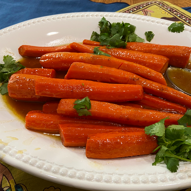 Honey Brown Sugar Herb Glazed Carrots